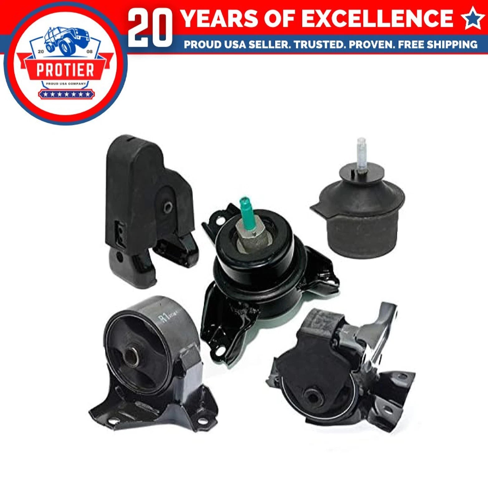 Fits 2009-2010 Hyundai Azera 3.3L 3.8L AUTO Engine Motor & Trans Mount Set 5pcs 6B93BC-57