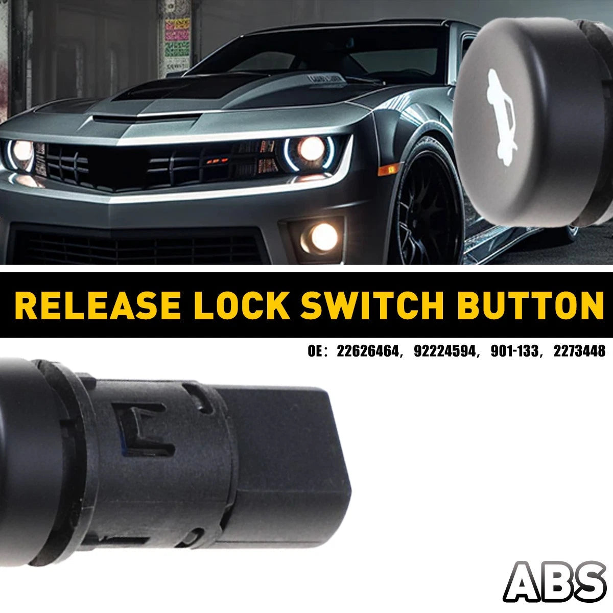 For 2010-15 Chevrolet Camaro Trunk Release Lock Switch 22626464 Button 92224594 6B93BC-57
