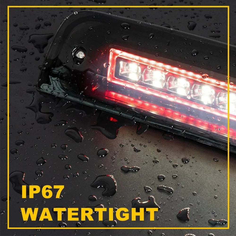 Full Red LED Third 3rd Clear Brake Tail Light Lamp For 1997-2003 Ford F150 Truck 6B93BC-57