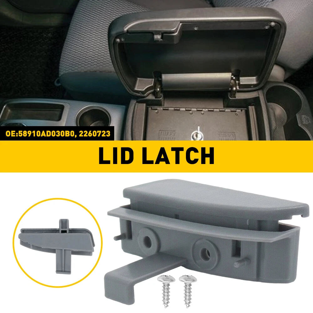 For 2005-2012 Toyota Tacoma Replace Center Console Lid Latch Armrest Lock Gray A 6B93BC-57