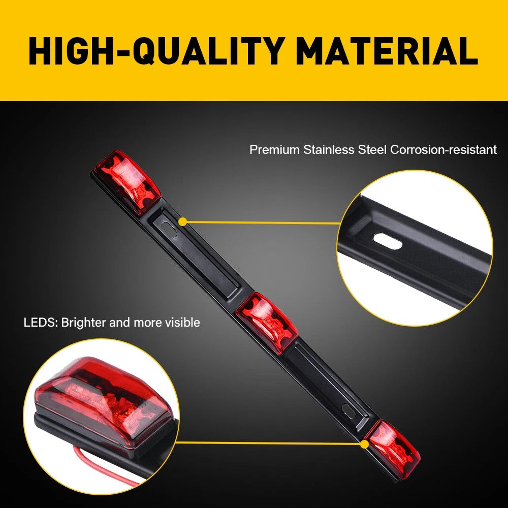 AUXITO Smoke LED Dually Side Marker Bed Tail Light For Ford F350 F450 F550 Truck AUXITO