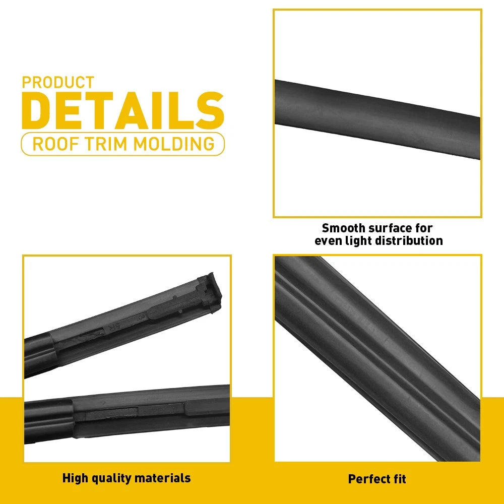 2X For 2014-2017 Toyota Corolla Sedan Roof Trim Drip Molding Left Right Side EOA 6B93BC-57