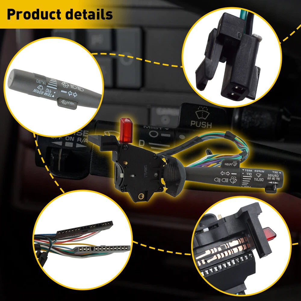 For Chevrolet C1500 K1500 5.0L 4.3L 5.7L 1995-1998 Turn Signal Switch Wiper USA 6B93BC-57