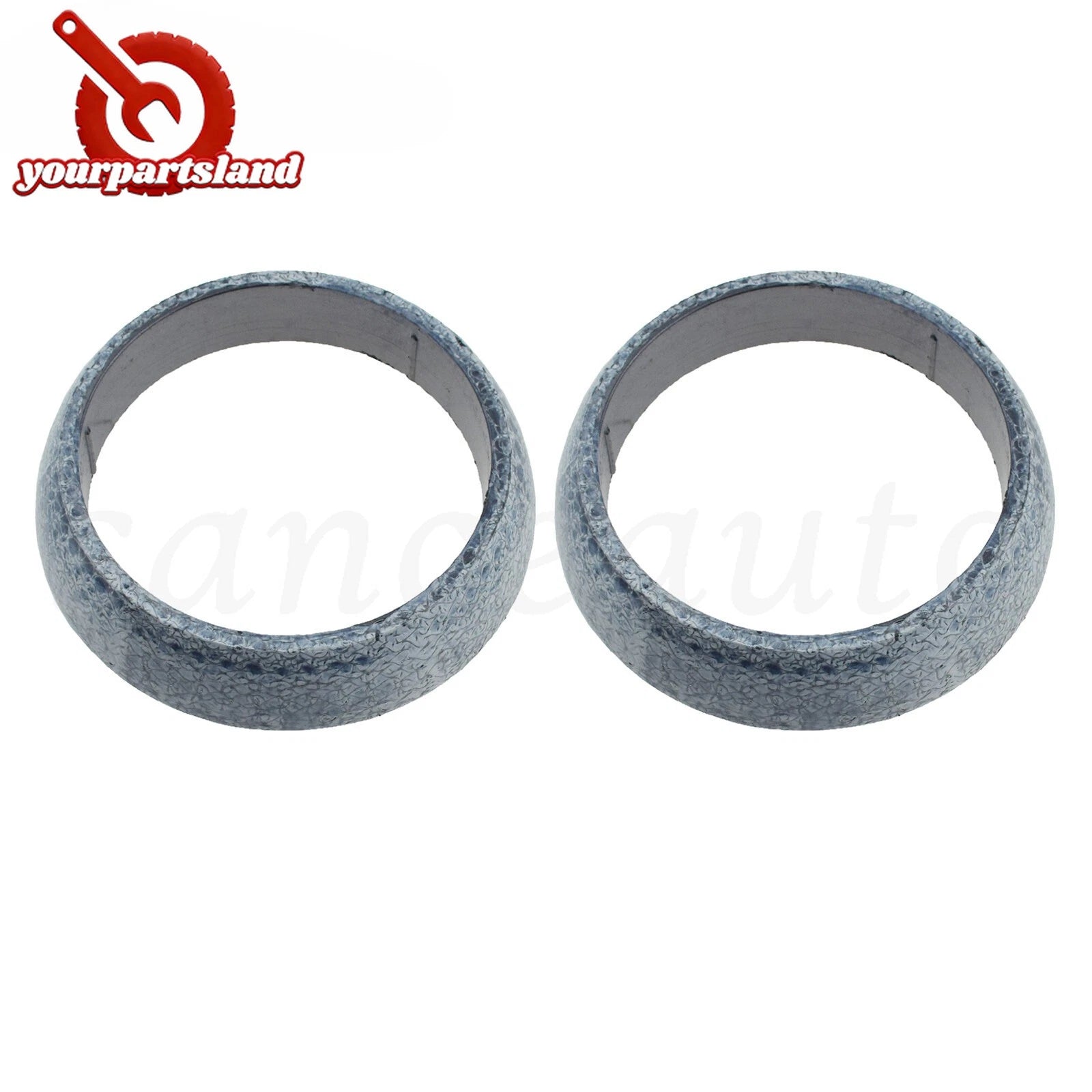 2Pcs For Subaru Forester WRX STi Legacy Downpipe to Catback Donut Exhaust Gasket 6B93BC-57