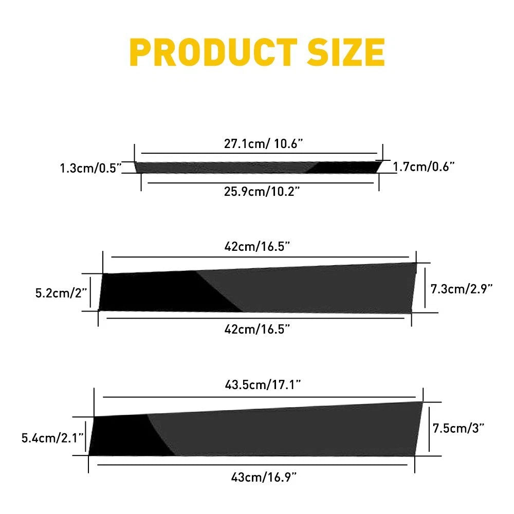 Black Pillar Posts for Toyota Corolla 2014-18 6pc Set Door Trim Cover Window Kit 6B93BC-57