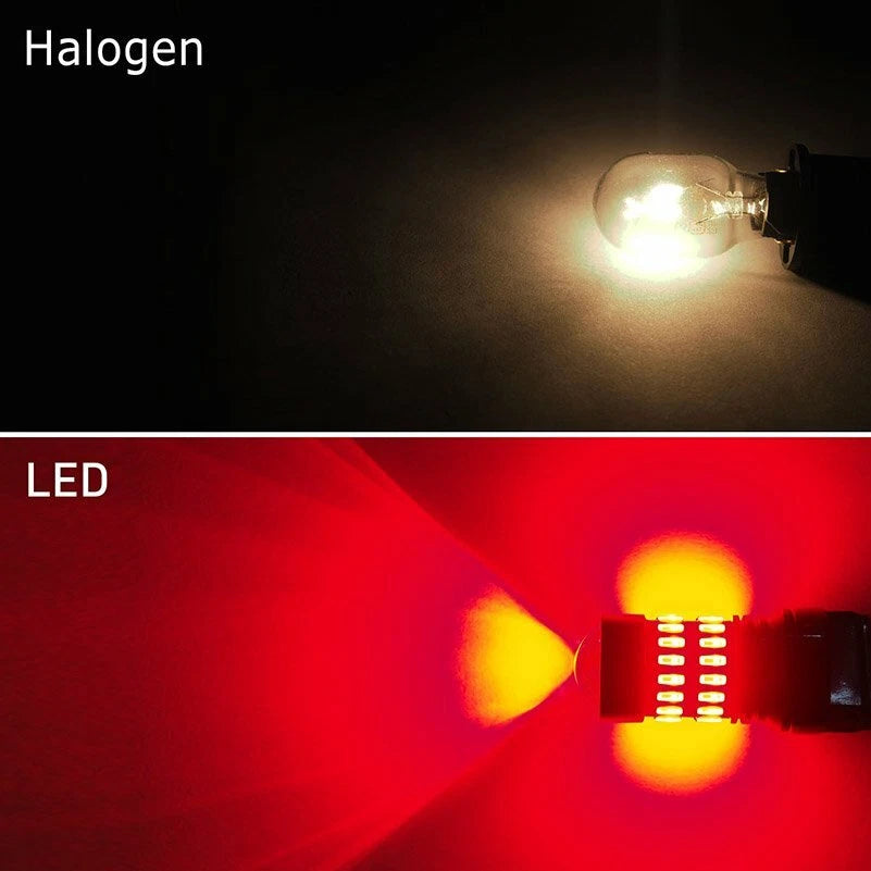 AUXITO 3157 Red LED Strobe Flashing Blinking Brake Tail Light/Parking Bulbs 48H AUXITO