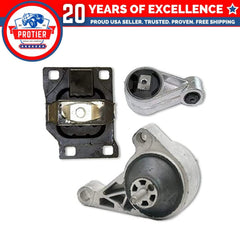 Fits 2002-2003 Ford Focus SVT 2.0L Engine Motor & Trans Mount 3pcs 6B93BC-57