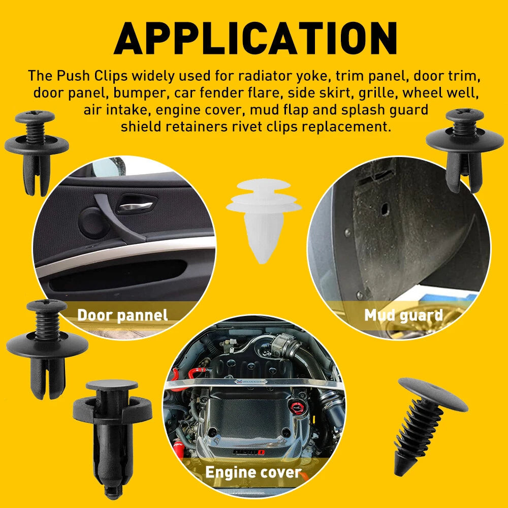 Accessories Clip Trim Car Push Pin Rivet Bumper Door Panel Retainer Fastener EOA 6B93BC-57