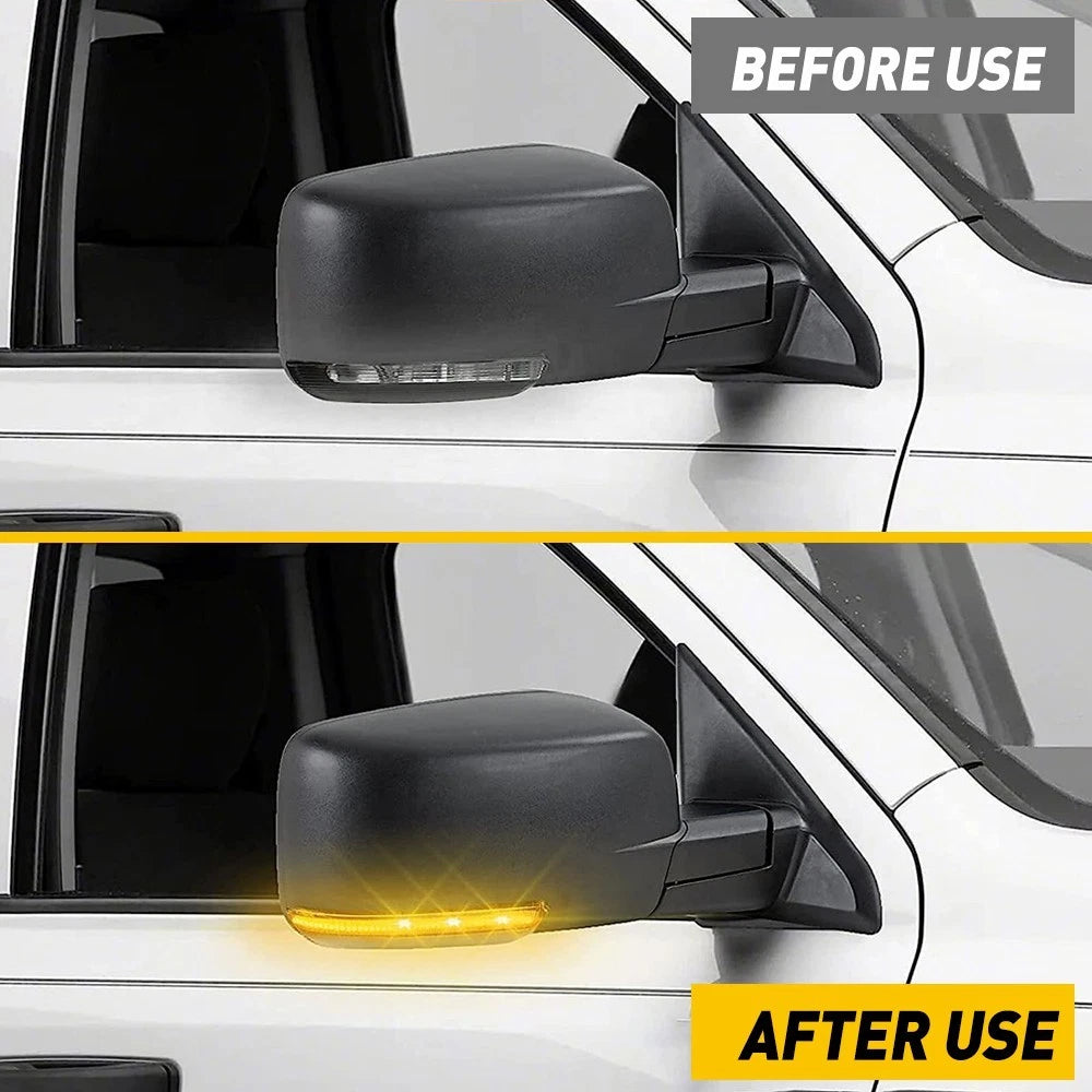 For 09-14 Dodge Ram 1500 2500 Passenger Mirror Signal Turn Puddle Light Lamp 6B93BC-57
