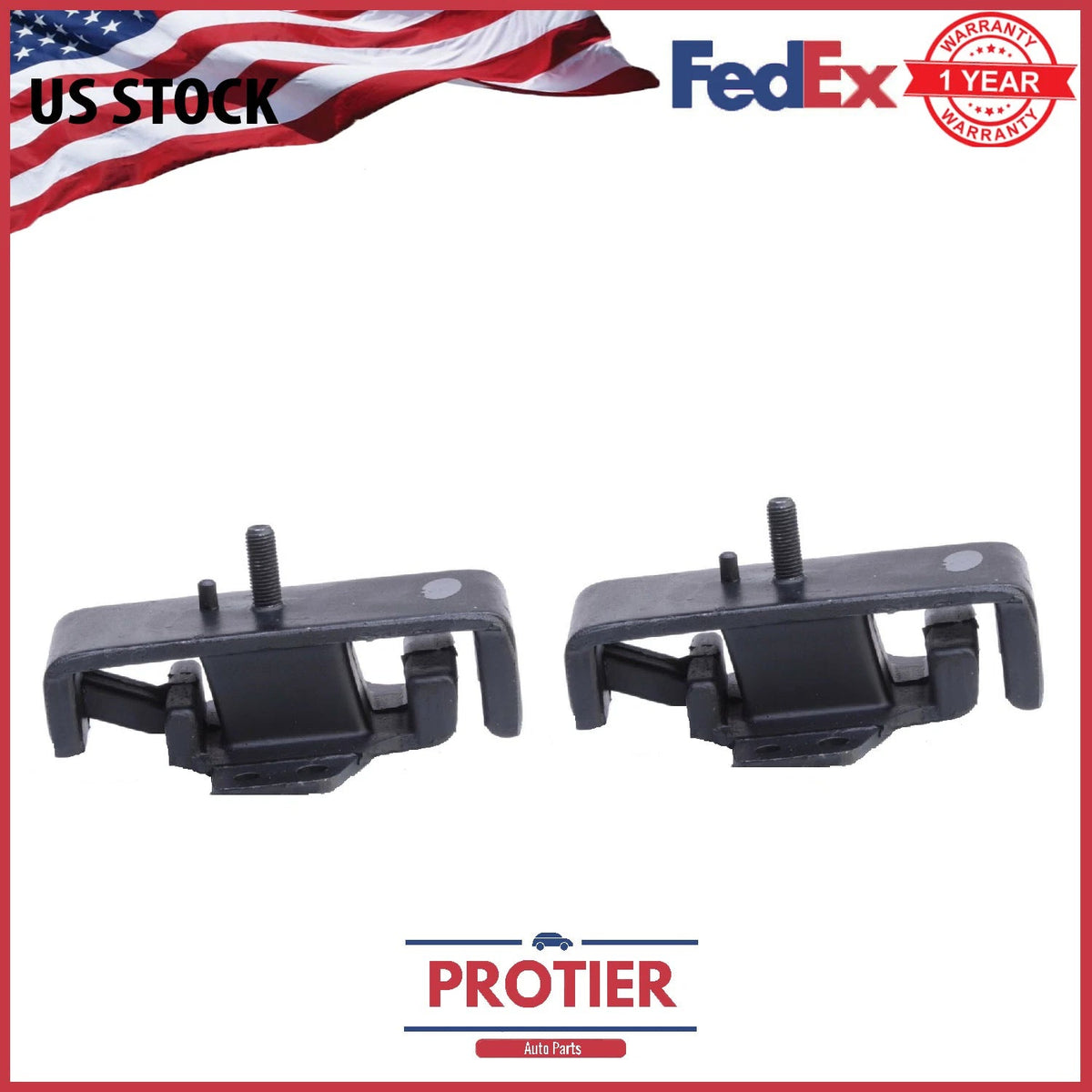 Engine Motor & Trans Mount Set 2PCS for Nissan 720 83-85 2.2/2.4L 6B93BC-57
