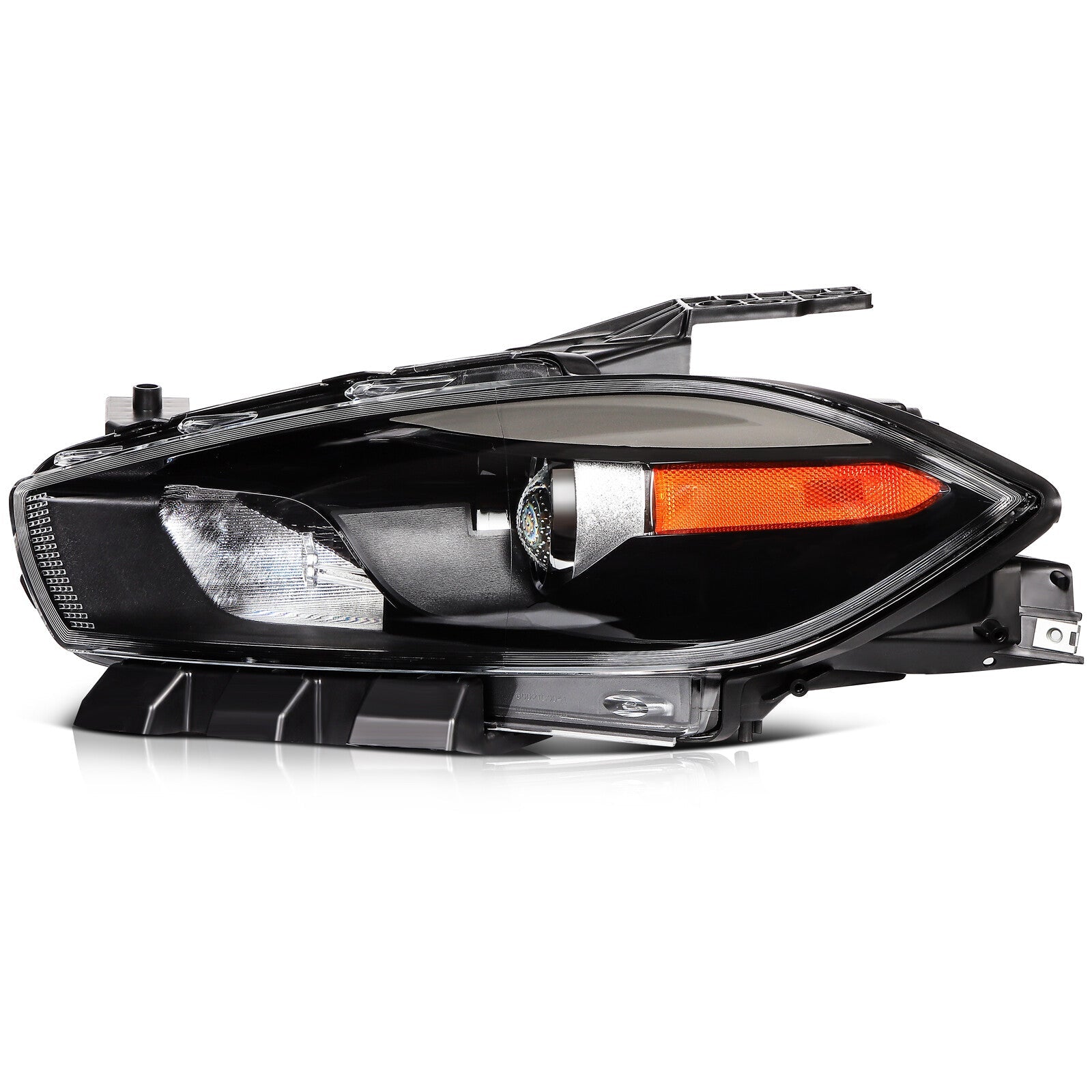 Headlights Assembly Left+Right For 2013-2016 Dodge Dart Black Housing 6B93BC-57