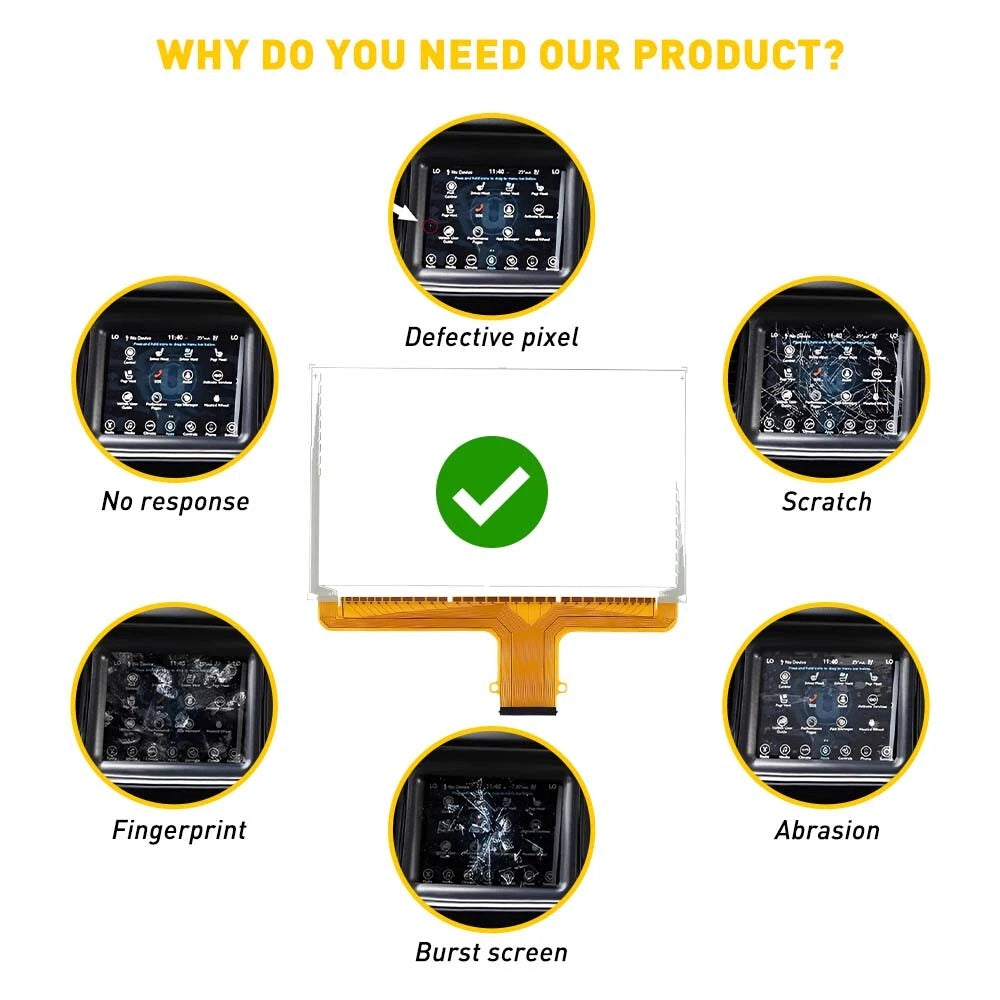 For 2015-2018 Chevy GMC REPLACEMENT Touch-screen GLASS Digitizer DJ080PA-01A EOA 6B93BC-57