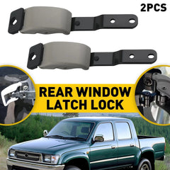 PAIR GRAY REAR CAB QUARTER WINDOW LATCH LOCK FOR TOYOTA TACOMA PICKUP 2001-2004 6B93BC-57
