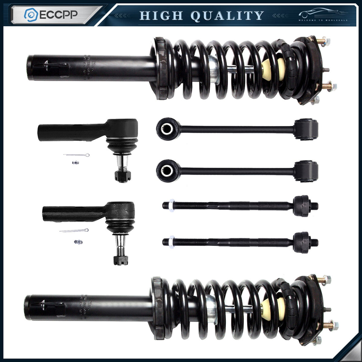 For 06-10 Jeep Commander Grand Cherokee Front Complete Struts & Suspension kit 6B93BC-57