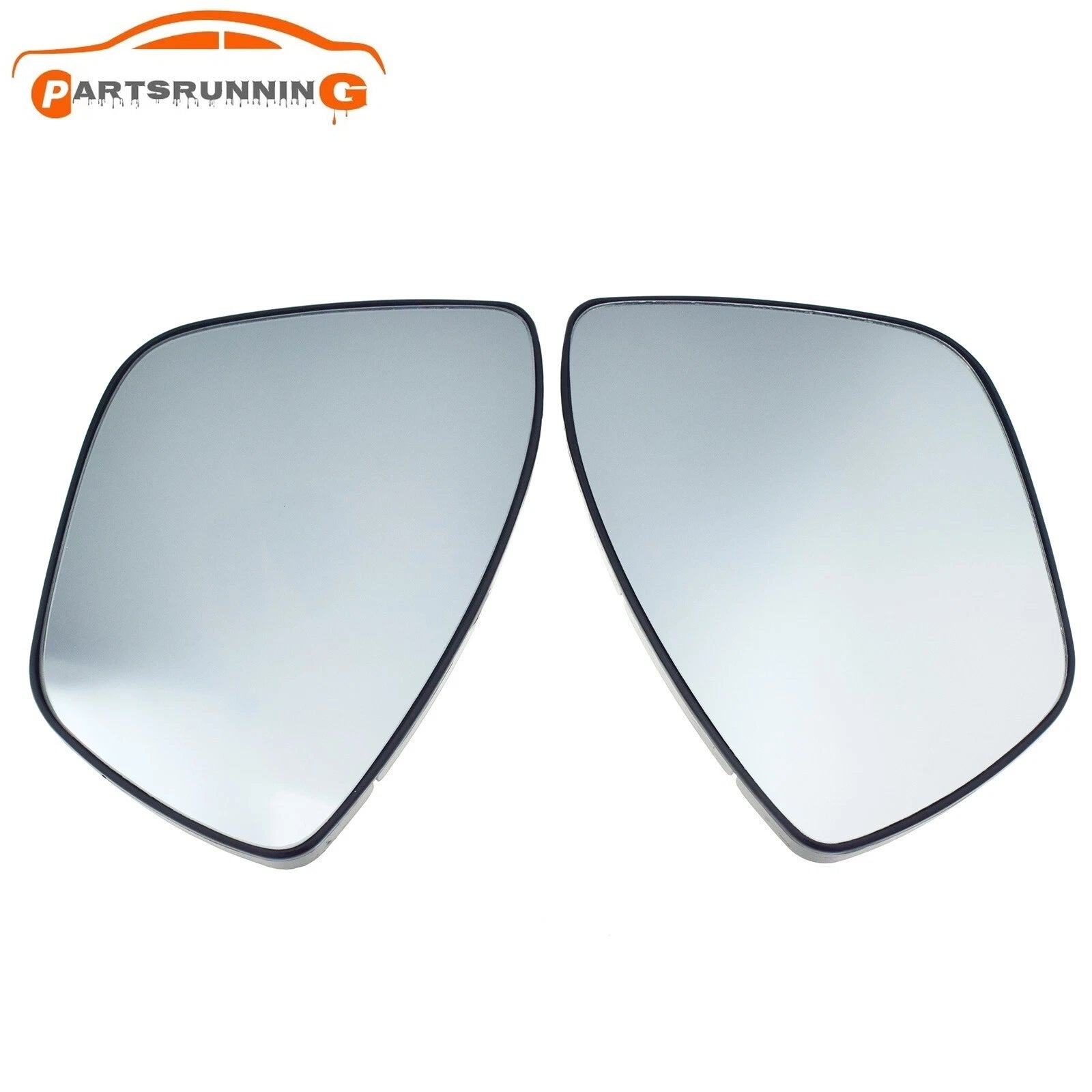 2X Heated Wing Mirror Glass Left Right Side For Peugeot 208 308 CITROEN C3 MK3 6B93BC-57