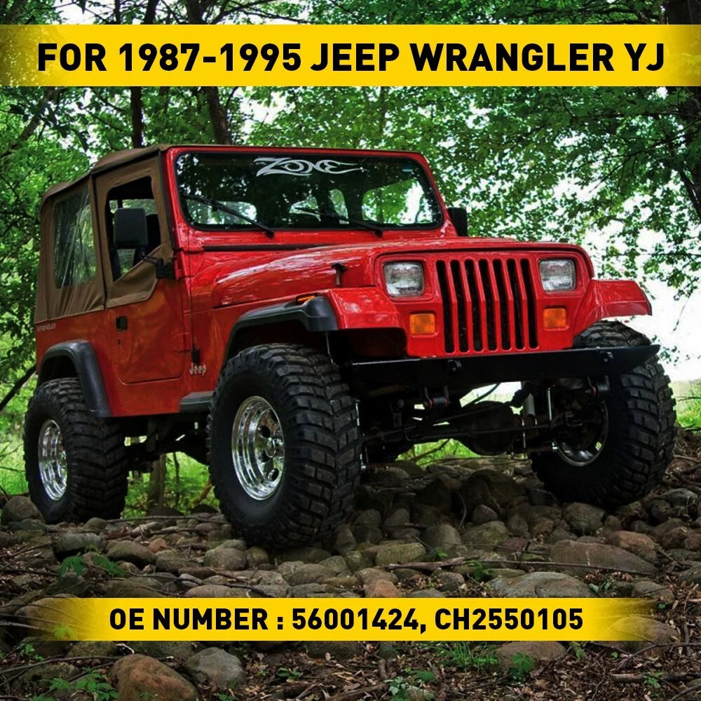 Smoked LED Fender Bumper Side Marker Lights For Jeep Wrangler YJ 1987-1995 EOA 6B93BC-57