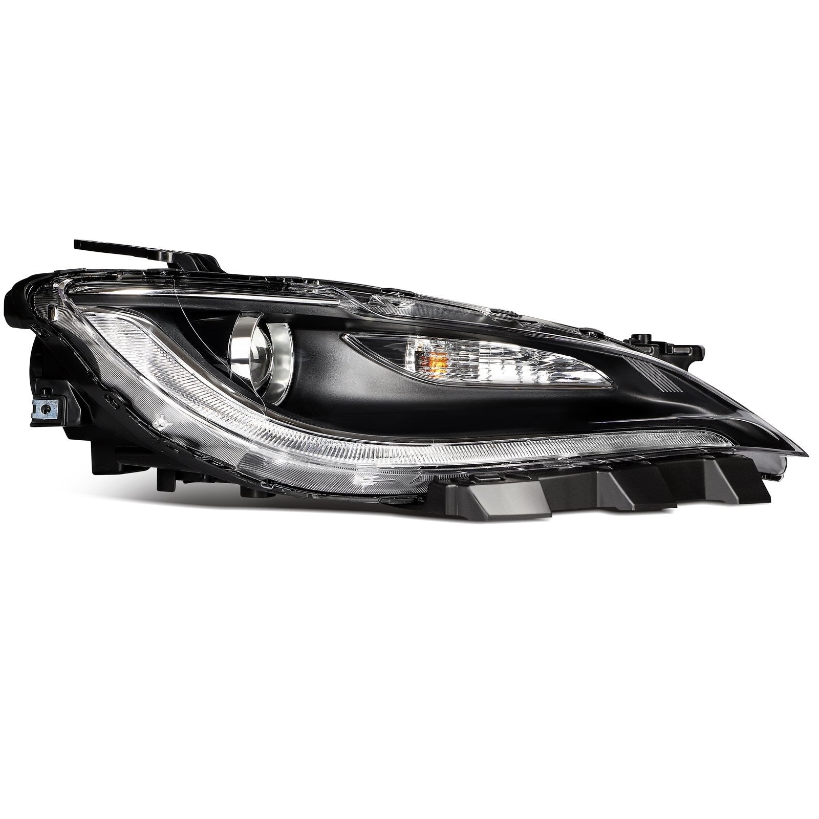 Passenger Right Side LED Headlight For 2015-2017 Chrysler 200 2.4L 3.6L Black 6B93BC-57