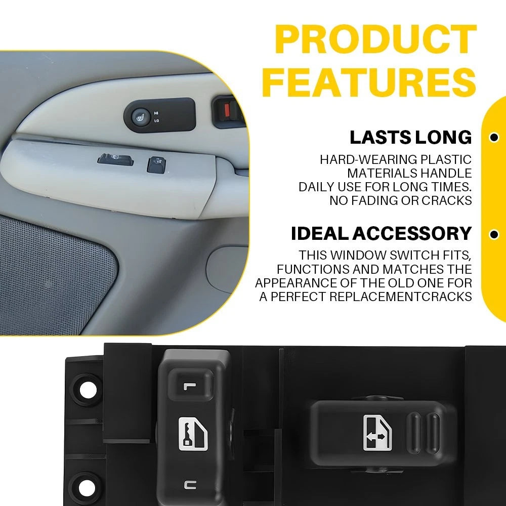 Master Power Window Switch Right For 2000-2002 Chevy Tahoe GMC Yukon 15045084 EA 6B93BC-57