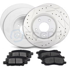 Ceramic Brake Pads And Rotors Front Rear For Chrysler 200 Touring 2011-2014 6B93BC-57