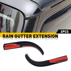 Water Rain Diverters Gutter Extension For Jeep Wrangler JK 2007-17 Accessories A 6B93BC-57