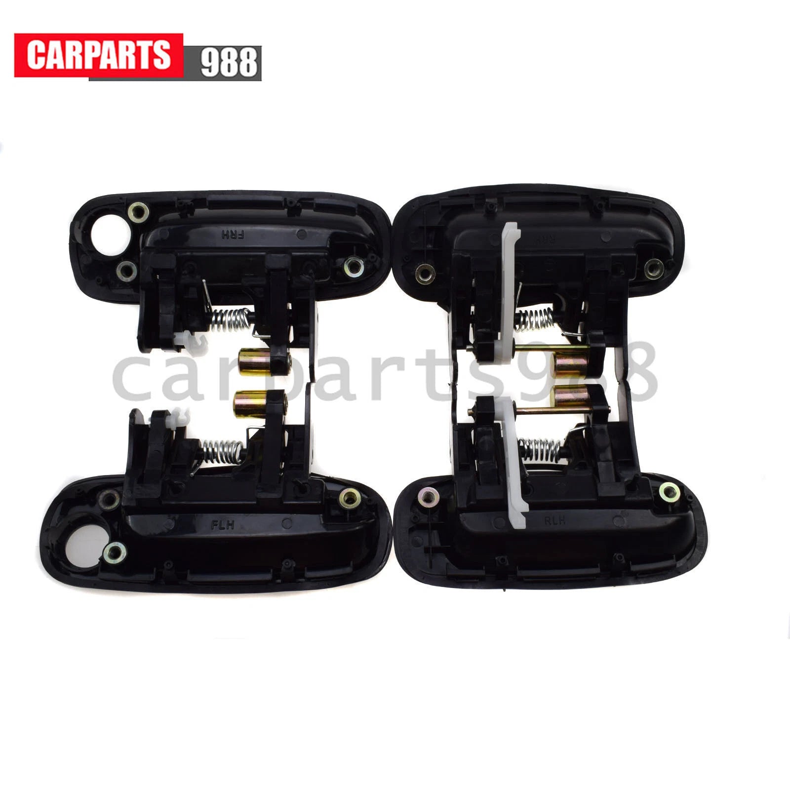8Pcs Outer & Inner Door Handle Black For 1998-02 Toyota Corolla Prizm 6921002040 6B93BC-57