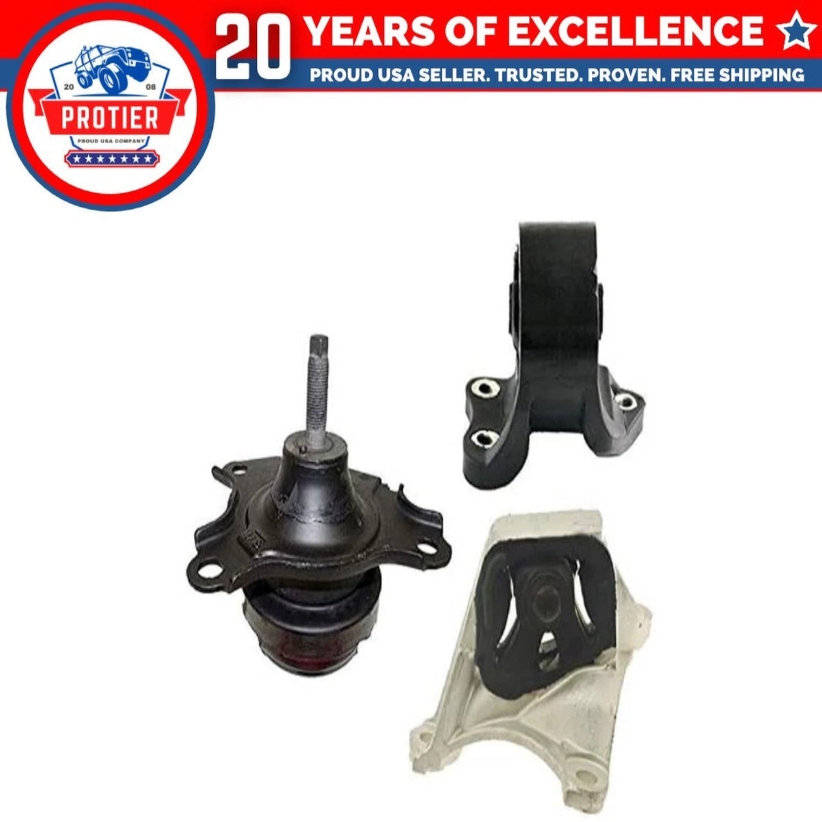 Fits 2002-2006 Honda CRV 2.4L w/MANUAL Trans Engine Motor Mount Set 3PCS : 6B93BC-57