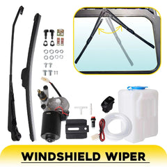 12V Electric Windshield Wiper Motor Kit+Wiring For Polaris Ranger 570/900/1000 A 6B93BC-57