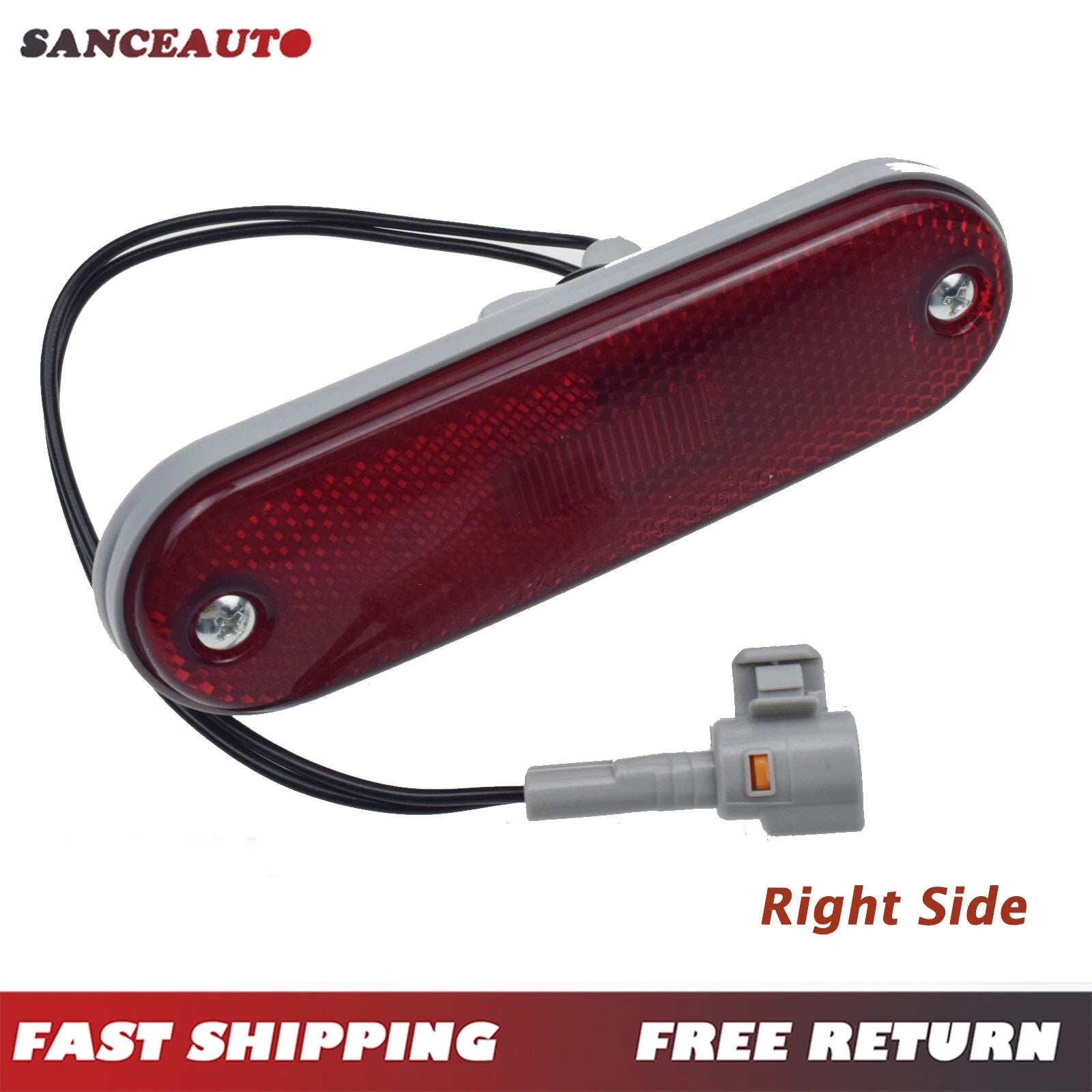 Right Rear Bumper Reflector w/ Light bulb for 1996-2000 Toyota RAV-4 81750-42010 6B93BC-57