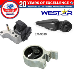 Engine Motor & Trans Mount Set 3PCS Compatible for 1991-1994 Toyota Tercel 1.5L 6B93BC-57