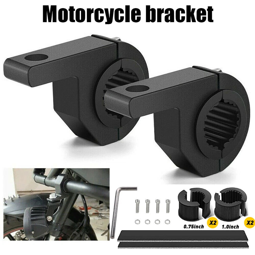 UTV ATV Mount Bracket For LED Light Whip Flag Bar Fits 0.75"-1.25" Rollbar Cage 6B93BC-57