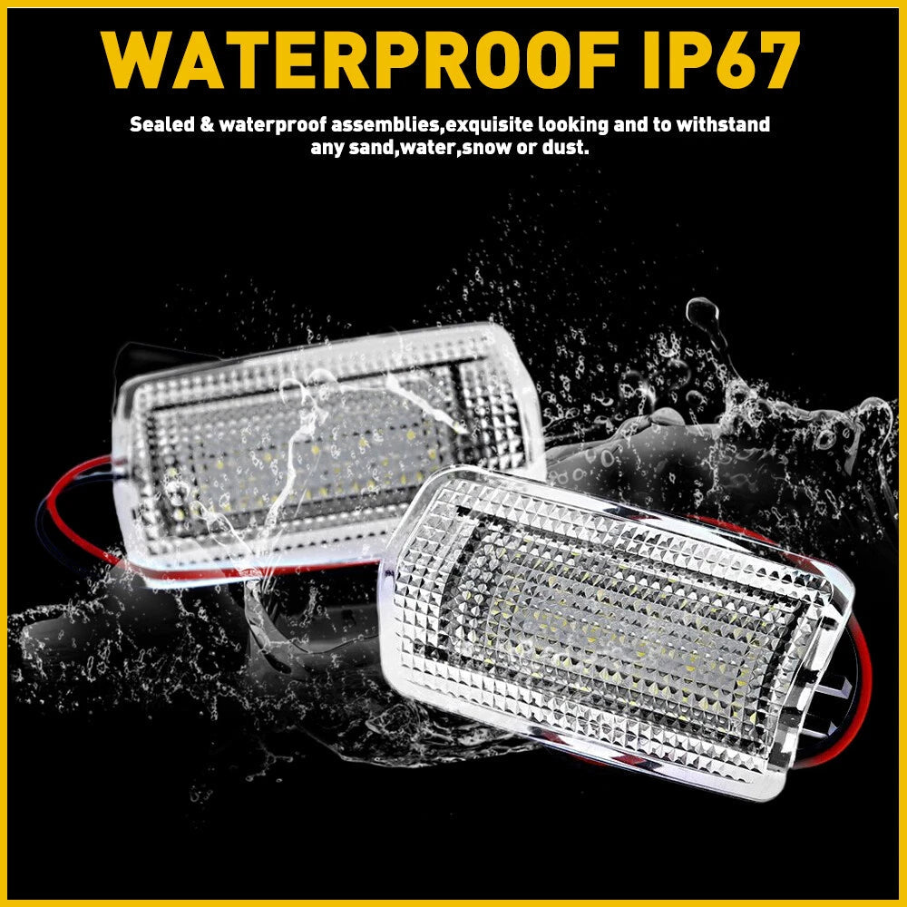 Pair LED Door Courtesy Light For Toyota Avalon Mirai Sienna Venza 4Runner Camry 6B93BC-57