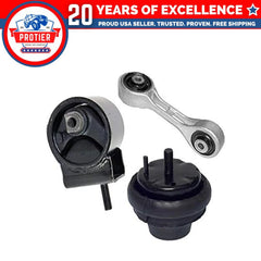 Fits 2000-2003 Ford Taurus 3.0L OHV(Vin U or 2) Motor & Trans Mount Set 3PCS 6B93BC-57