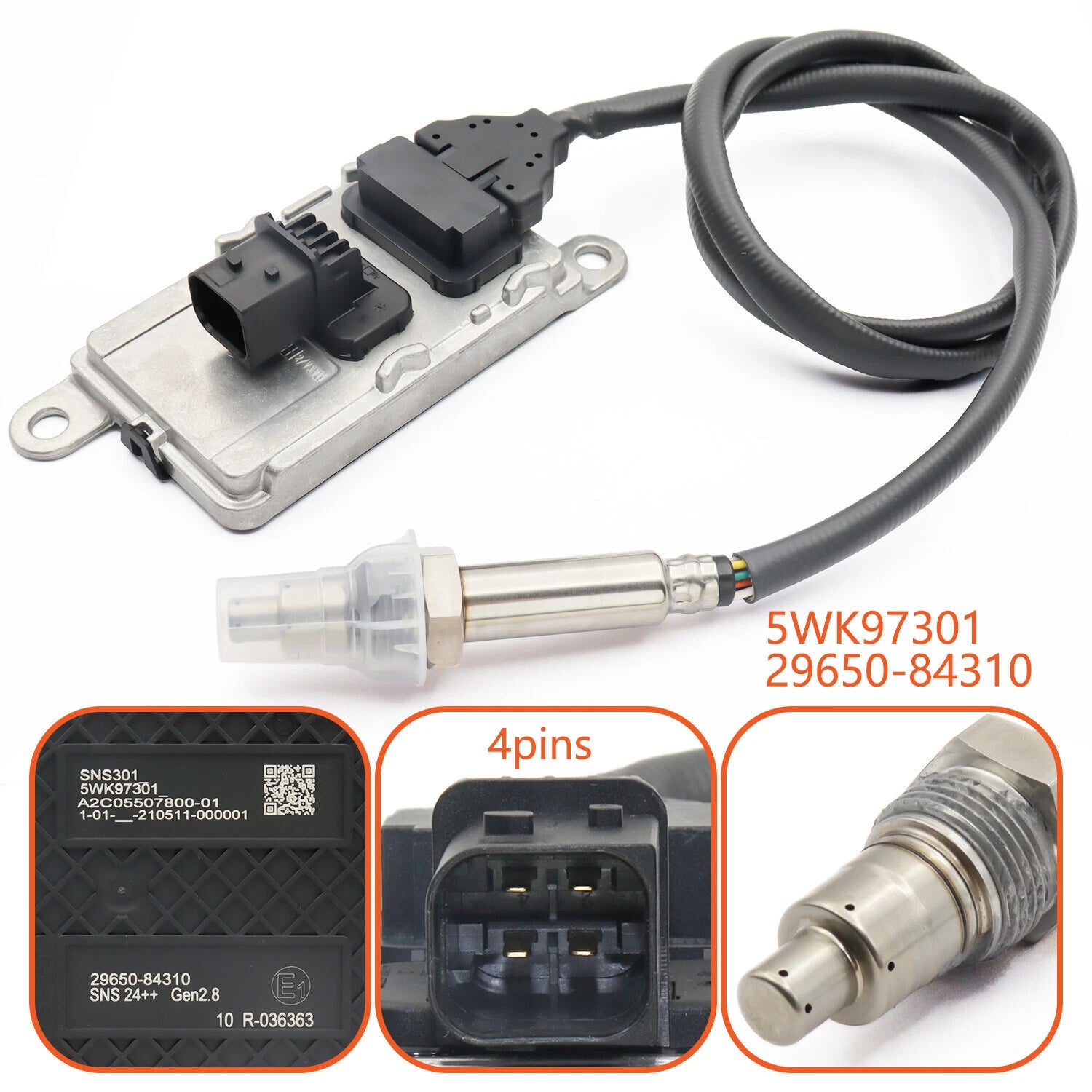 29650-84310 5WK97301 Nitrogen Oxide Nox Sensor For Hyundai Granbird E-Aerotown 6B93BC-57