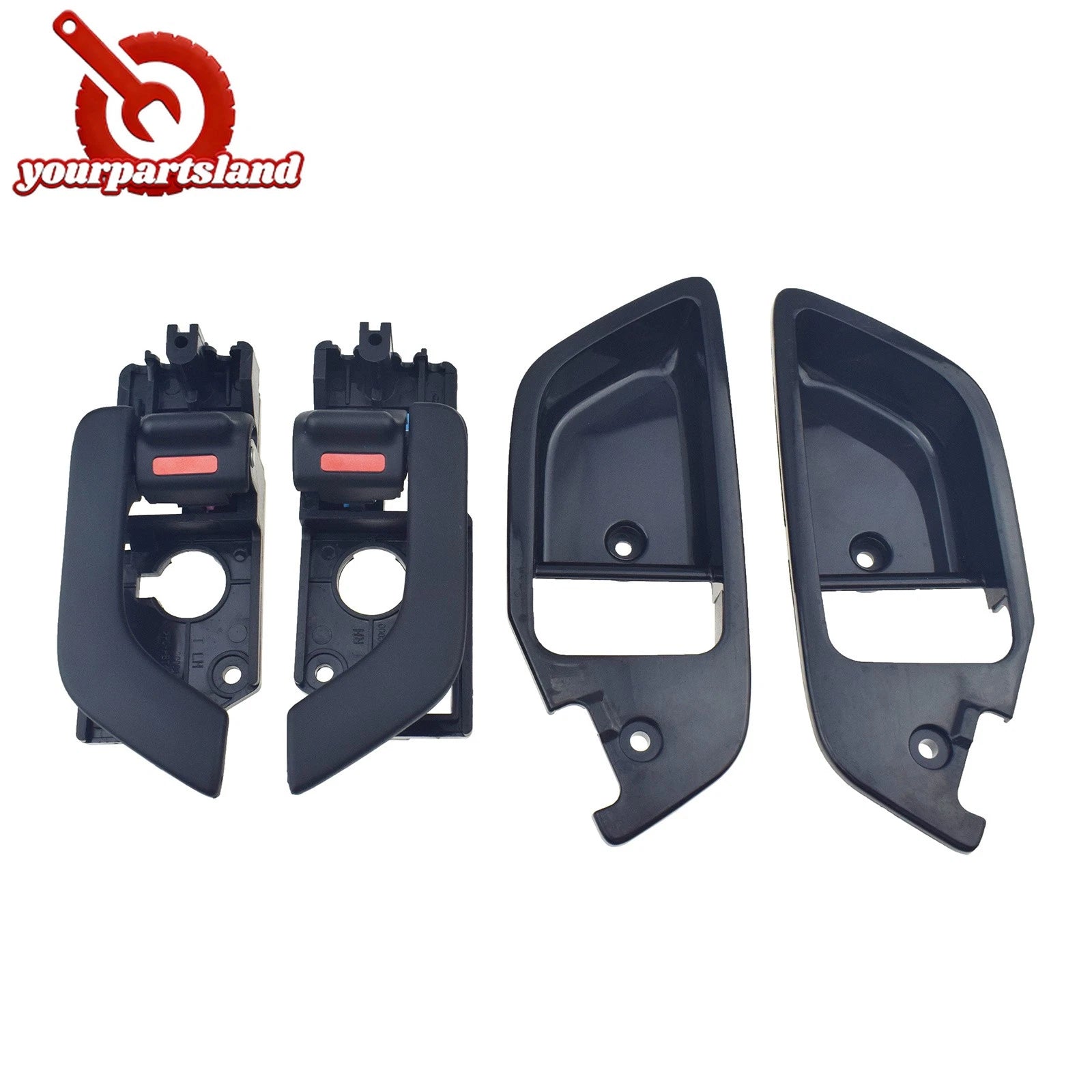 4pc Inside Interior Door Handle & Cover Right Left for Hyundai Tiburon 2003-2008 6B93BC-57