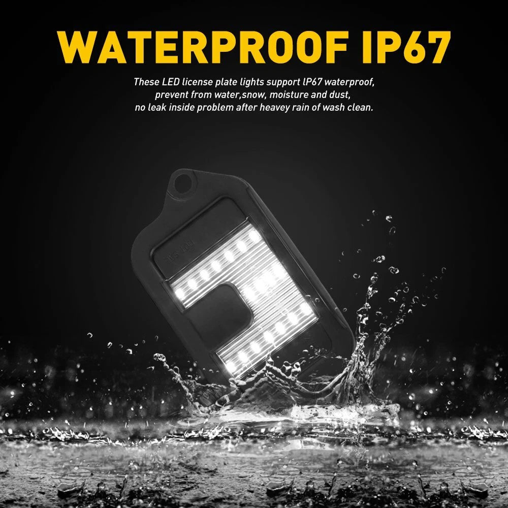 White LED Rear License Plate Light Lamp Upgrade For 2005-2009 Ford Mustang EOA 6B93BC-57