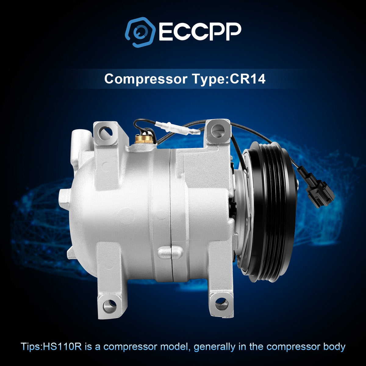 A/C AC Compressor For Subaru Impreza 2002-2003 2004 2005 2.0L 2.5L 2011261AM 6B93BC-57