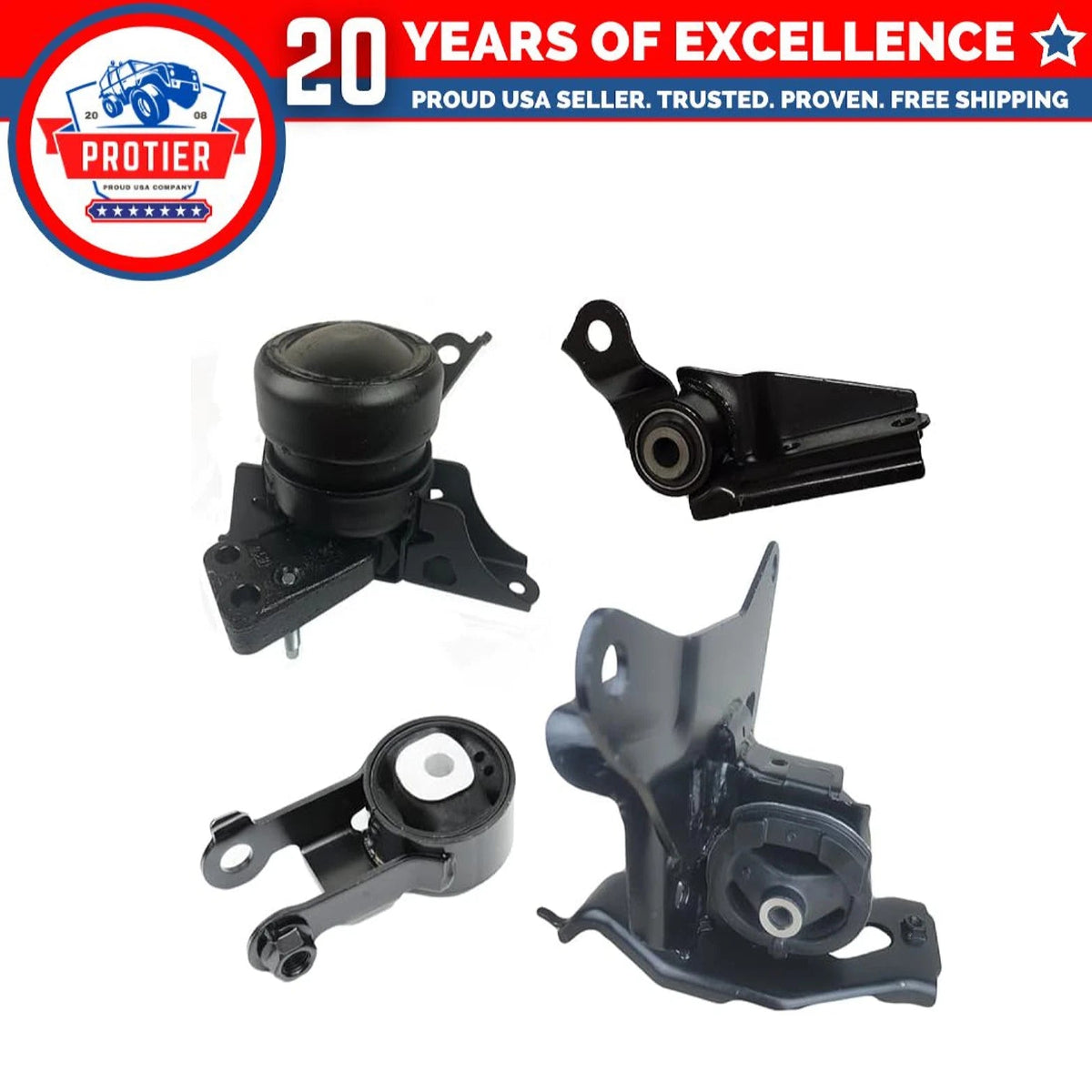 Fits 2012-2014 Toyota Yaris 1.5L AUTO Engine Motor & Trans Mount Set 4pc : 6B93BC-57