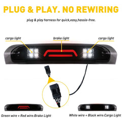 Smoked LED 3rd Third Brake Light Cargo Lamp FIT 2002-09 Dodge Ram 1500 2500 3500 6B93BC-57