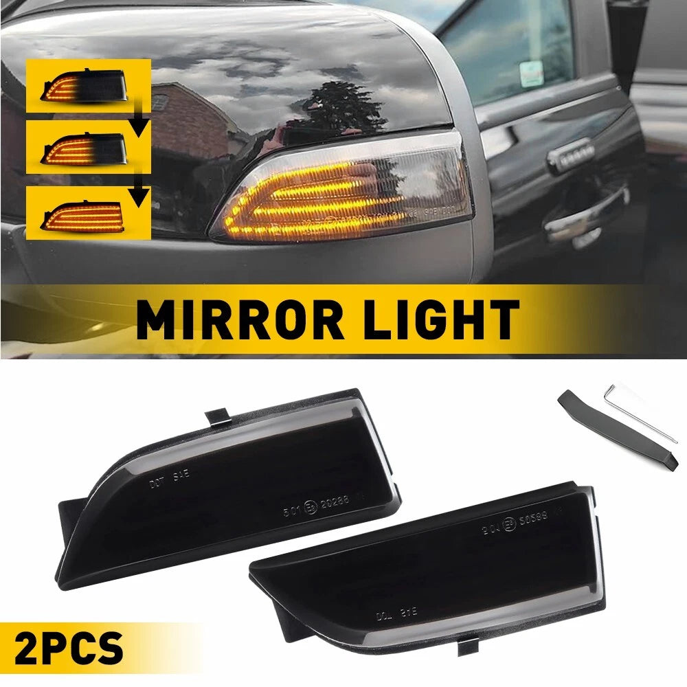 For 2019-23 Ranger Ford Lariat Sequential LED Side Mirror Signal Turn Lights 2X 6B93BC-57