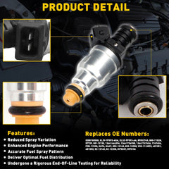 Set(8) 42lb 440cc Fuel Injectors for Chevy Camaro Corvette Impala 0280150558 EOA 6B93BC-57