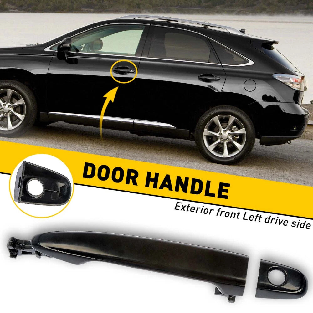 Front Exterior Outside Black Door Handle LH Driver For 2007-11 Toyota Camry EOA 6B93BC-57