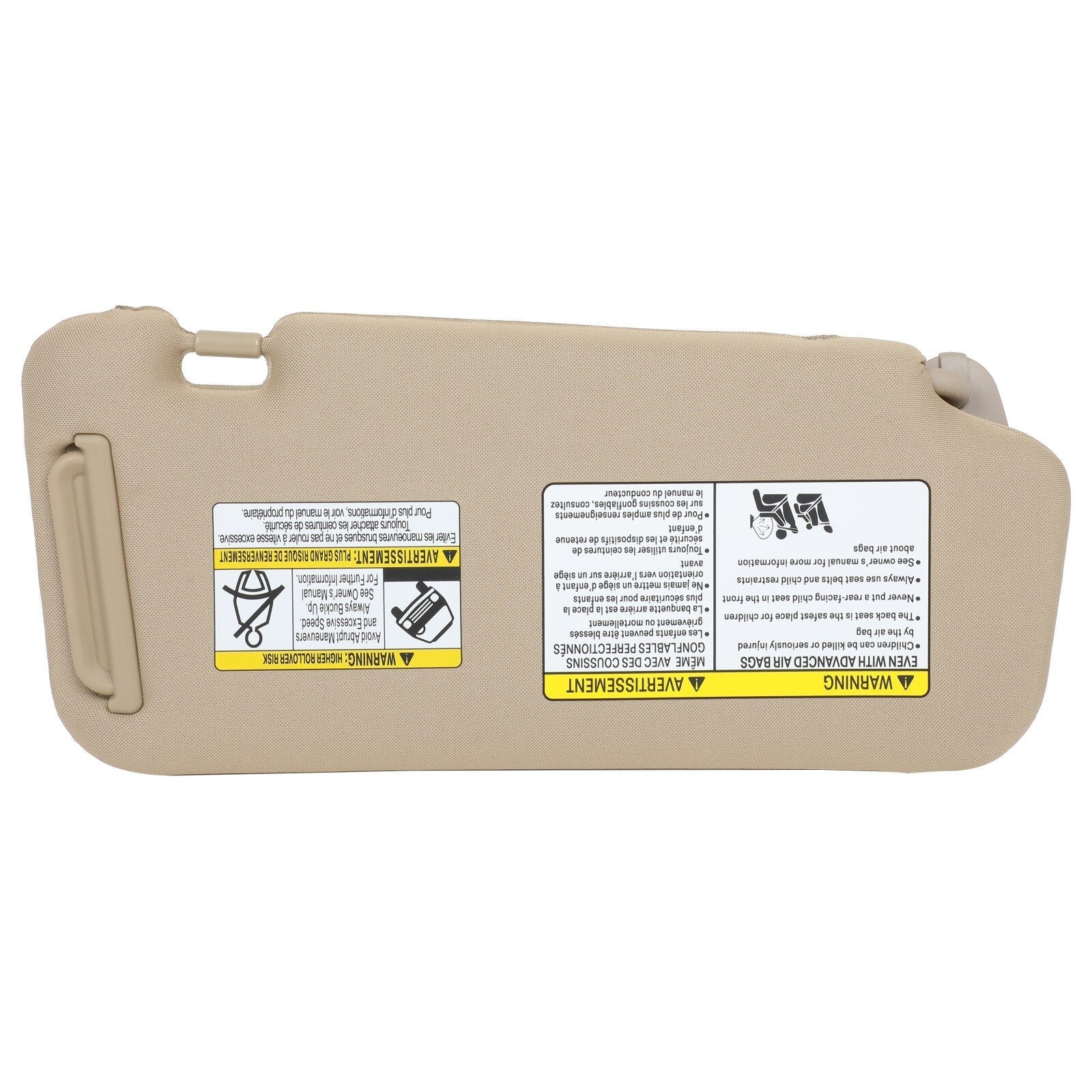 For Nissan Murano 09-14 Sun Visor LH Driver & RH Passenger Side Beige W/ Sunroof 6B93BC-57