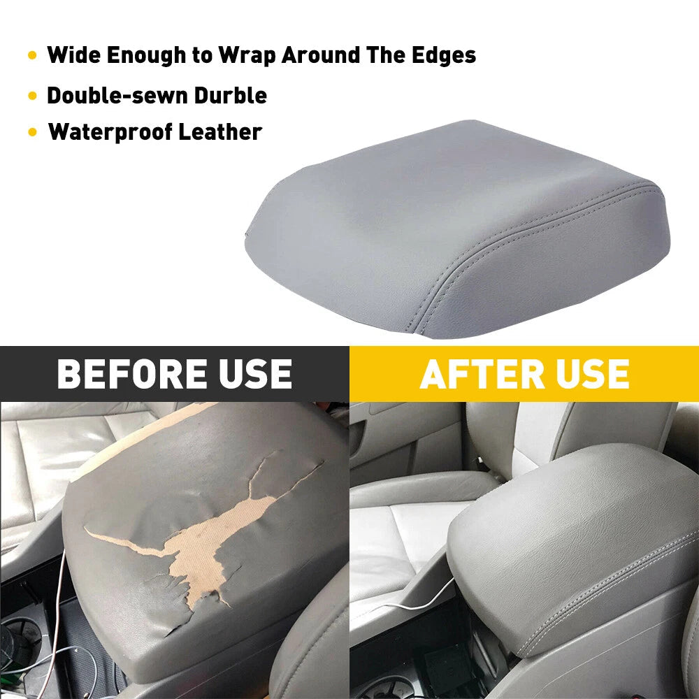 For 2009-2015 Honda Pilot Front Door Armrest & Center Console Lid Cover Leather 6B93BC-57