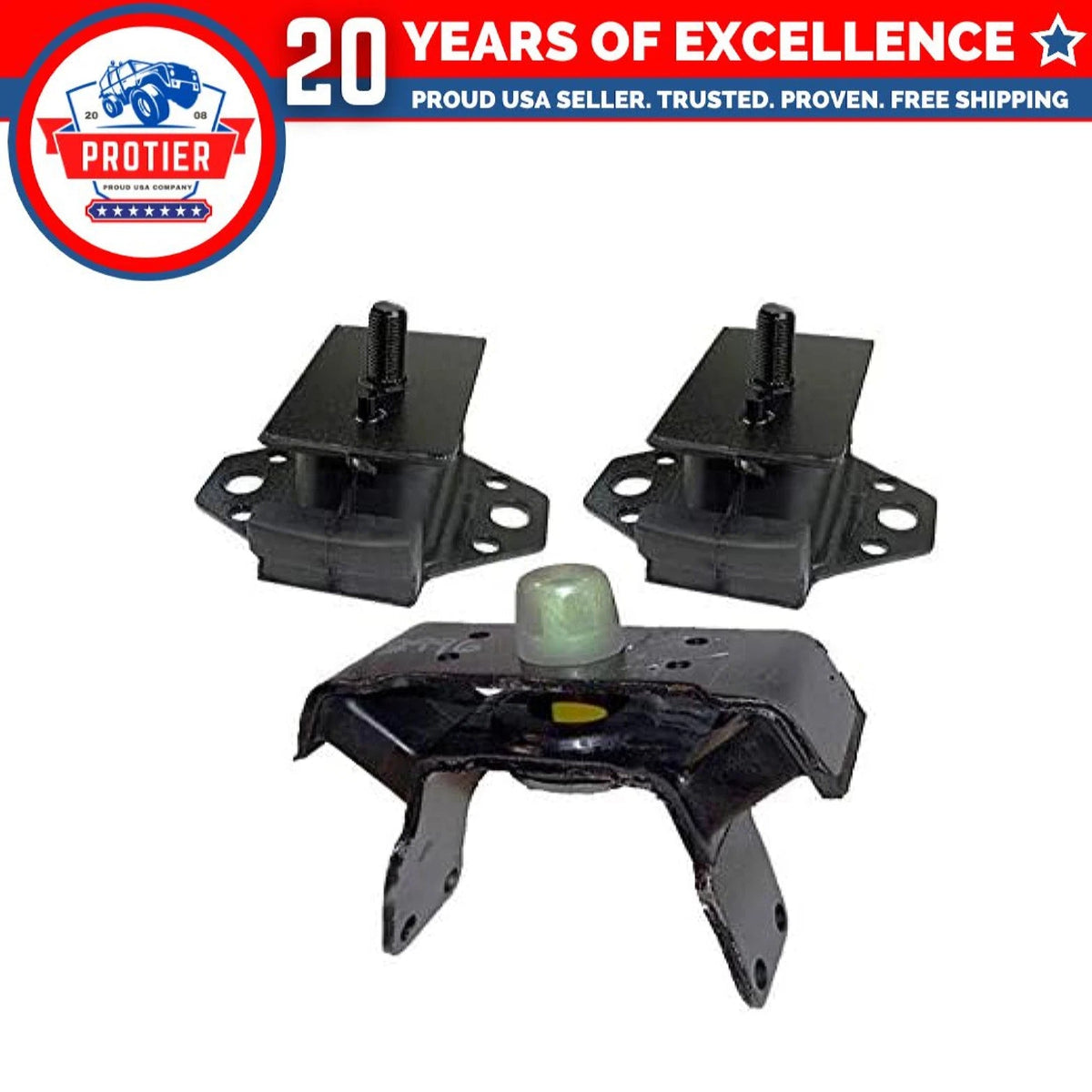 Fits 1998-1999 Toyota Tacoma Pre Runner 3.4L 2WD Engine Motor & Trans Mount Set 6B93BC-57