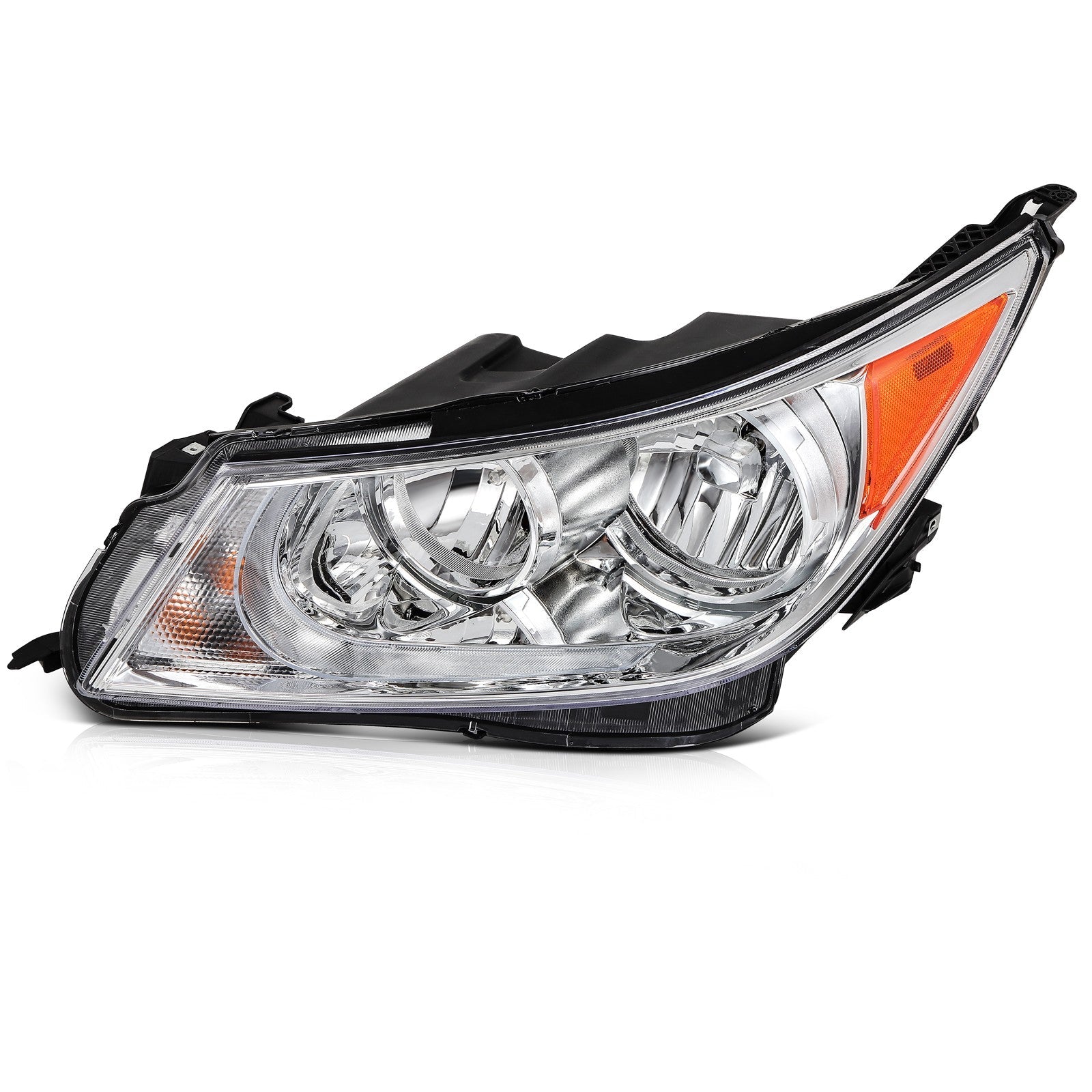For 2010 2011-2013 Buick LaCrosse Chrome Housing Left+Right Headlights Assembly 6B93BC-57