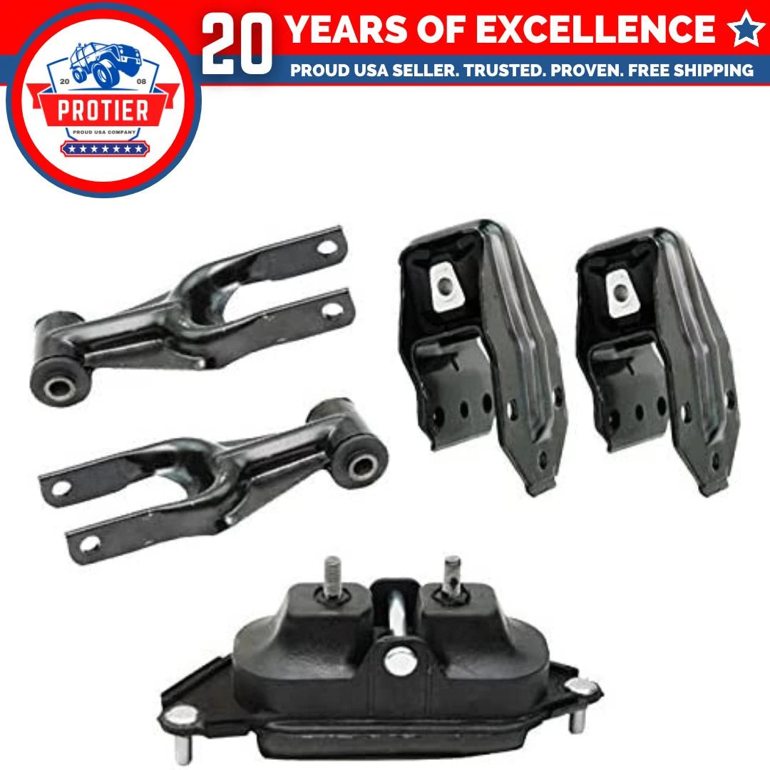 Engine Motor Mount 5PCS Set for 2006-2011 Chevy Impala / Monte Carlo 3.5L / 6B93BC-57
