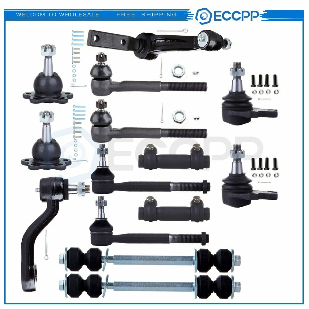For 88-92 Chevy & GMC K1500 14Pcs Front Tie Rod Ends Ball Joints Sway Bar Links 6B93BC-57