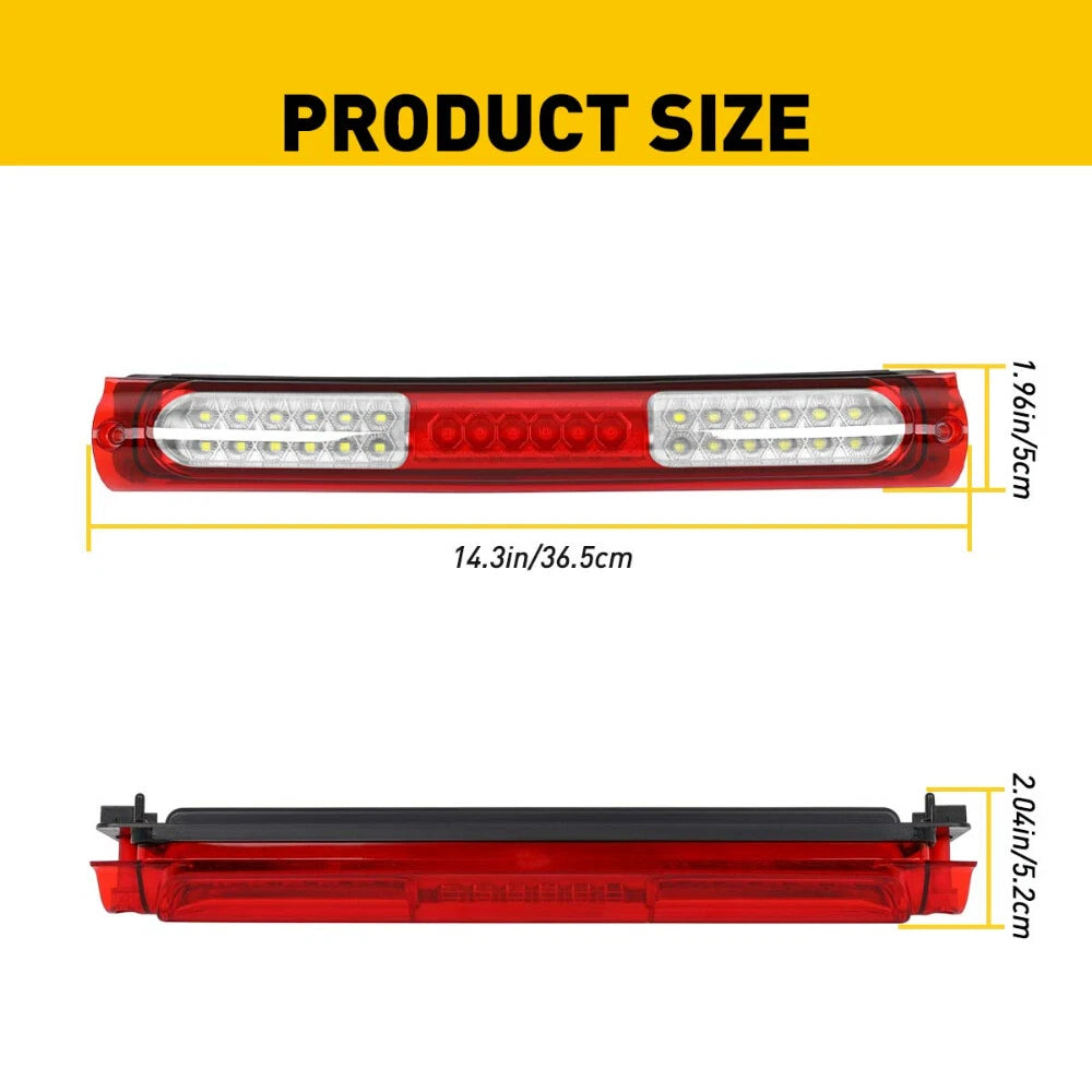 FITS FOR 1997-2003 FORD F-150 PICKUP TRUCK REAR THIRD 3RD BRAKE LIGHT TAIL LAMP 6B93BC-57
