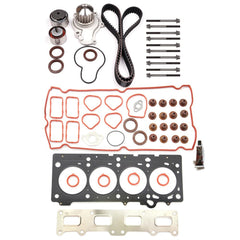 For 03-09 Chrysler PT Cruiser Jeep 2.4 Head Bolts set Timing Belt Water Pump Kit 6B93BC-57