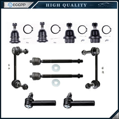 10x Front Sway Bars Tie Rod Ends Ball Joints For 2005 - 2017 2018 Toyota Tacoma 6B93BC-57